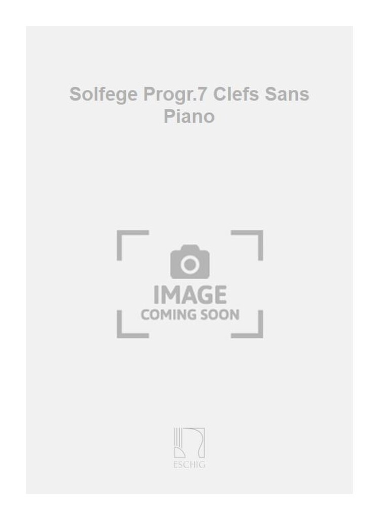 Solfege Progr.7 Clefs Sans Piano